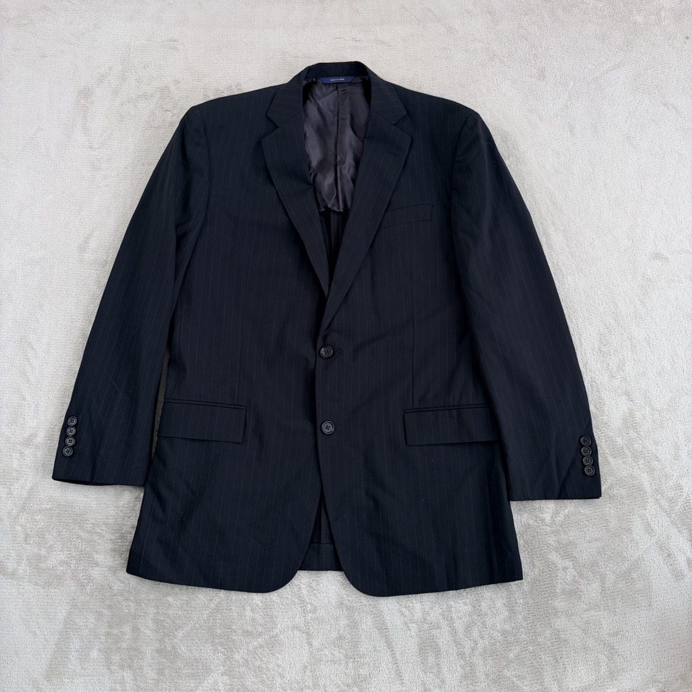 Brooks Brothers Regent Fit Brookscool Sport Coat Blazer Black Striped Men 42L